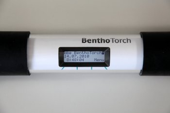Close-up of BenthoTorch LCD