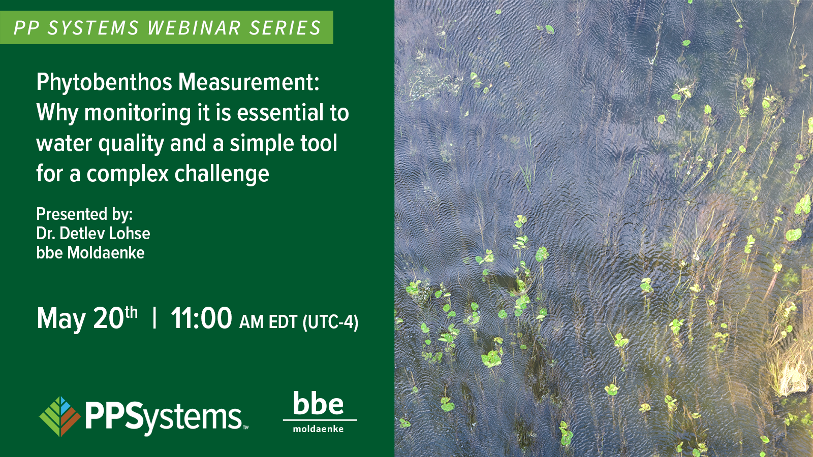 Benthotorch webinar phytobenthos measurement for better water quality