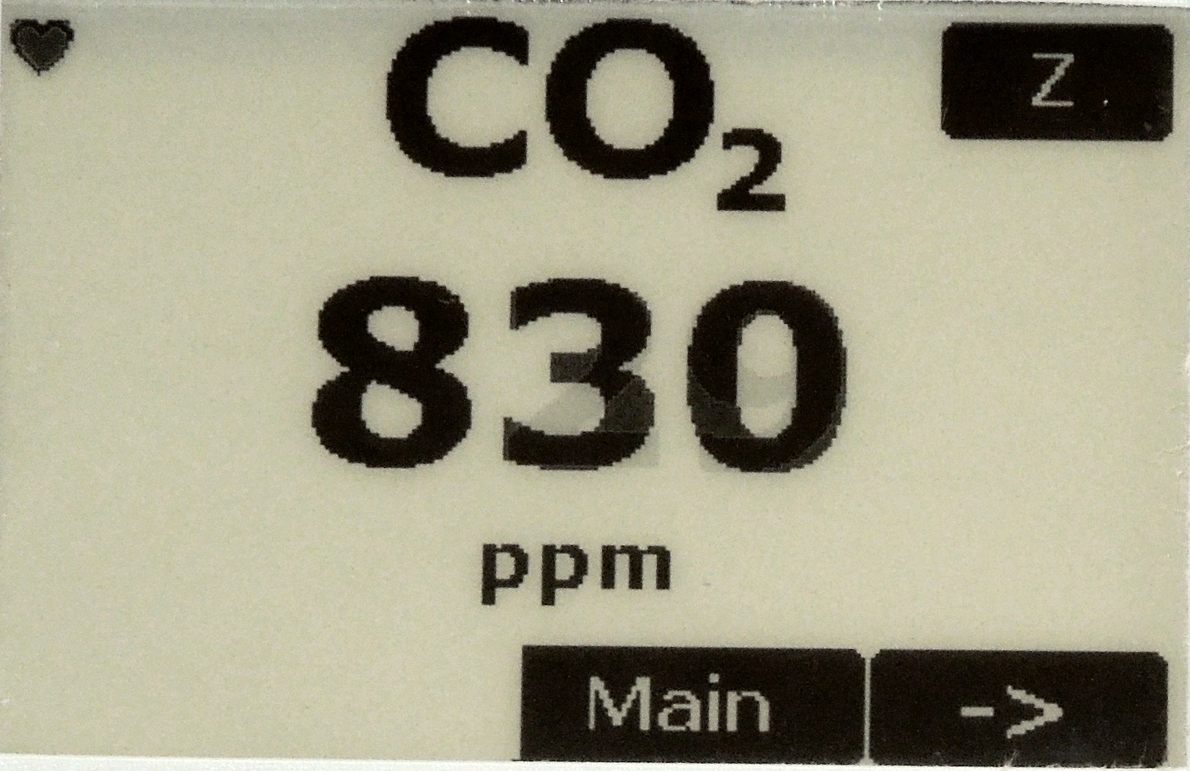 Main Measurement Screen