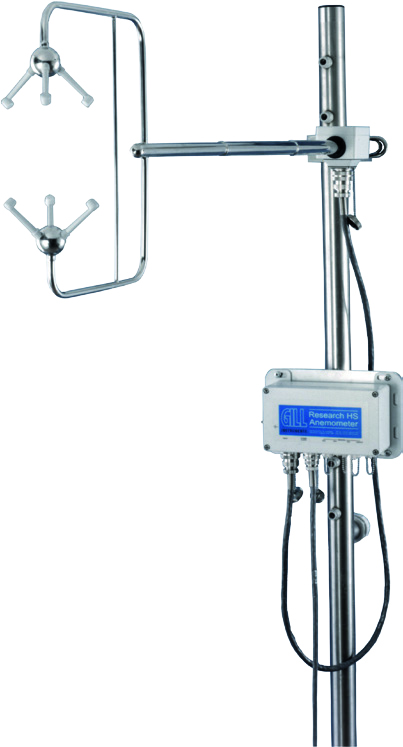 HS-100 3-axis horizontal-head research anemometer